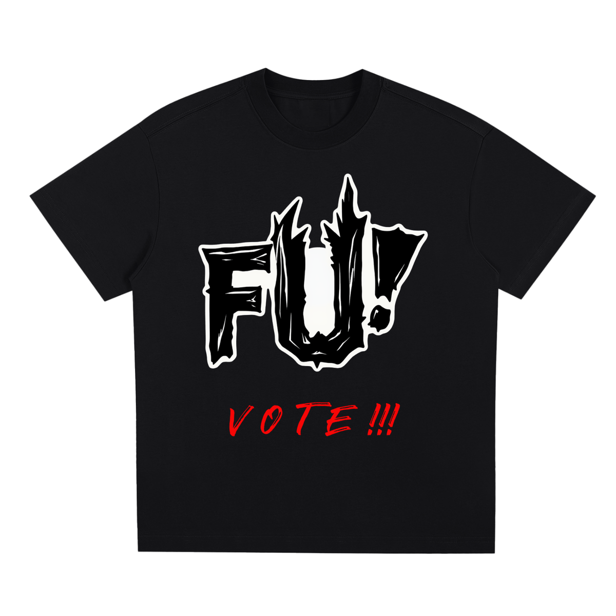 UNISEX F-U VOTE BLACK FIST T-SHIRT (B)
