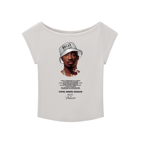 TUPAC WIDE NECK BABY T-SHIRT (W)