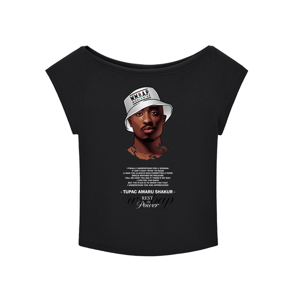 TUPAC WIDE NECK BABY T-SHIRT (B)