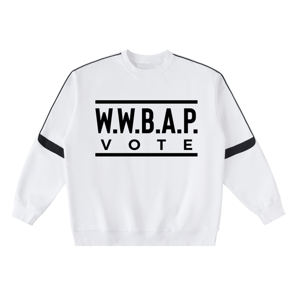 VOTE OVERSIZED CREWNECK TAPED SWEATSHIRT (W)