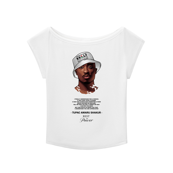 TUPAC WIDE NECK BABY T-SHIRT (W)