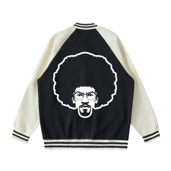 UNISEX 2 TONE RAGIAN SLEEVE VARSITYJACKET (M)