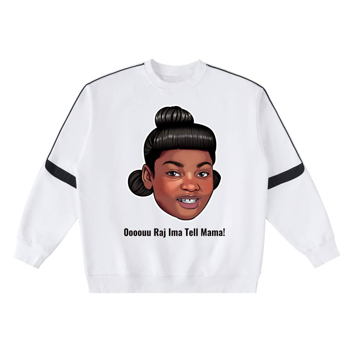 UNISEX DR. DEE OVERSIZED CREWNECK TAPED SWEATSHIRT (W)