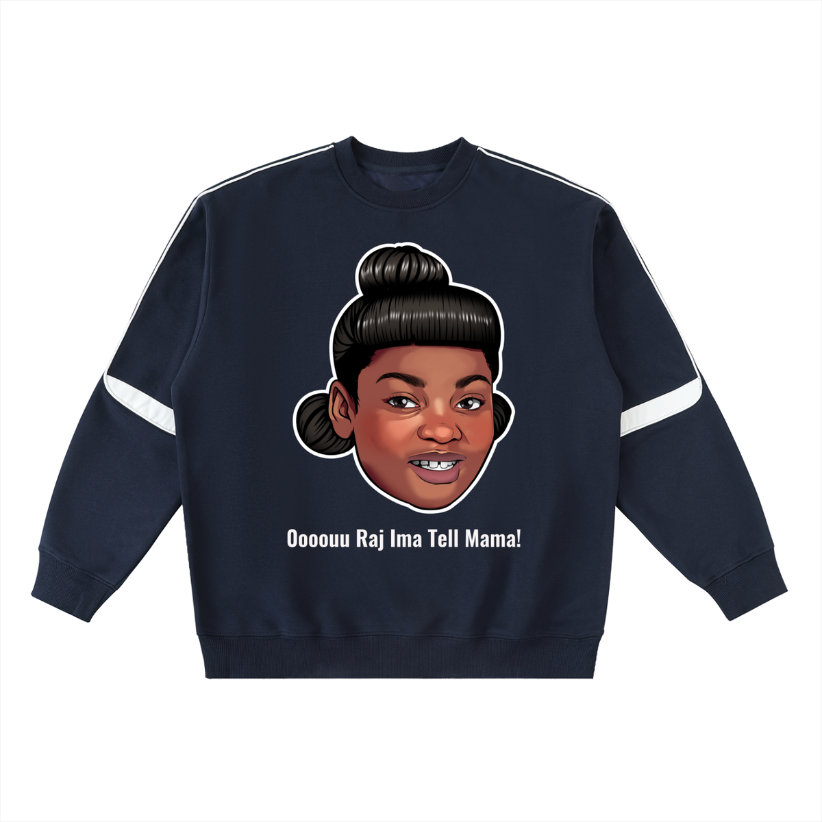 DR. DEE OVERSIZED CREWNECK TAPED SWEATSHIRT (B)