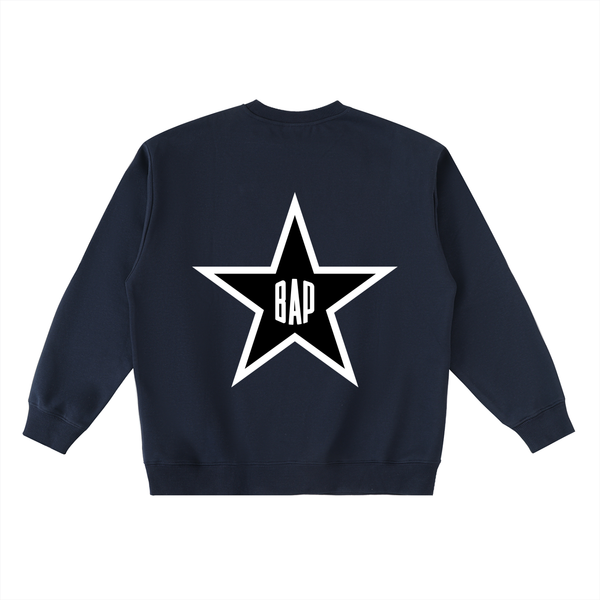 UNISEX MALCOLM J OVERSIZED CREWNECK TAPED SWEATSHIRT (B)