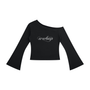 WOMEN'S OFF-SHOULDER BELL T-SHIRT